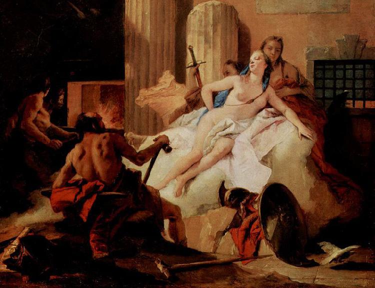 Giovanni Battista Tiepolo Venus und Vulcanus oil painting image